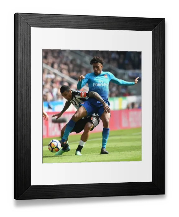 Framed Print : Clash of Wings: Iwobi vs Kenedy in Newcastle United vs Arsenal Premier League Showdown