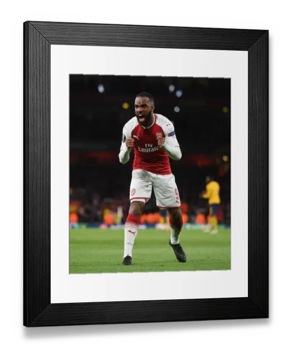 Framed Print : Alexis Lacazette's Goal: Arsenal vs Atletico Madrid, UEFA Europa League Semi-Final Leg One Framed Print : Alexis Lacazette's Goal: Arsenal vs Atletico Madrid, UEFA Europa League Semi-Final Leg One