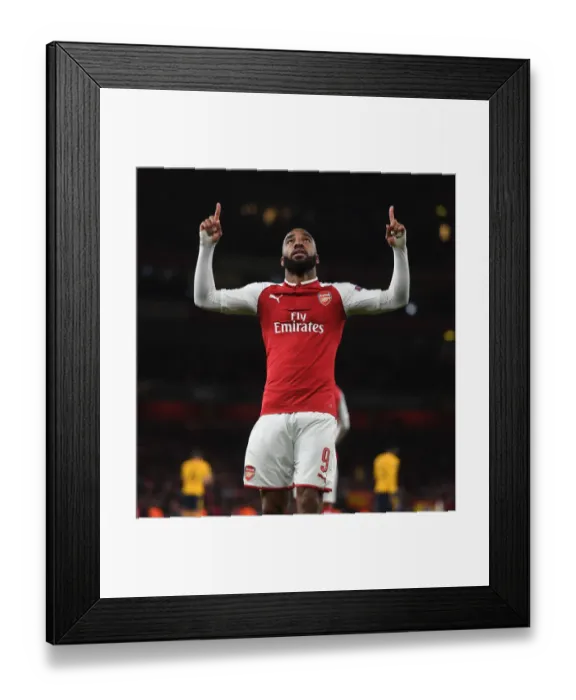 Framed Print : Alex Lacazette's Goal: Arsenal vs Atletico Madrid, UEFA Europa League Semi-Final Leg One Framed Print : Alex Lacazette's Goal: Arsenal vs Atletico Madrid, UEFA Europa League Semi-Final Leg One