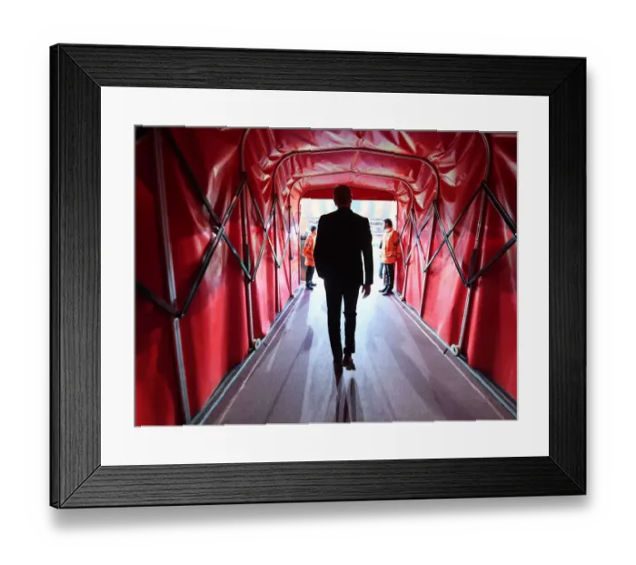 Framed Print : Arsene Wenger Leads Arsenal Against Atletico Madrid in Europa League Semi-Final Showdown