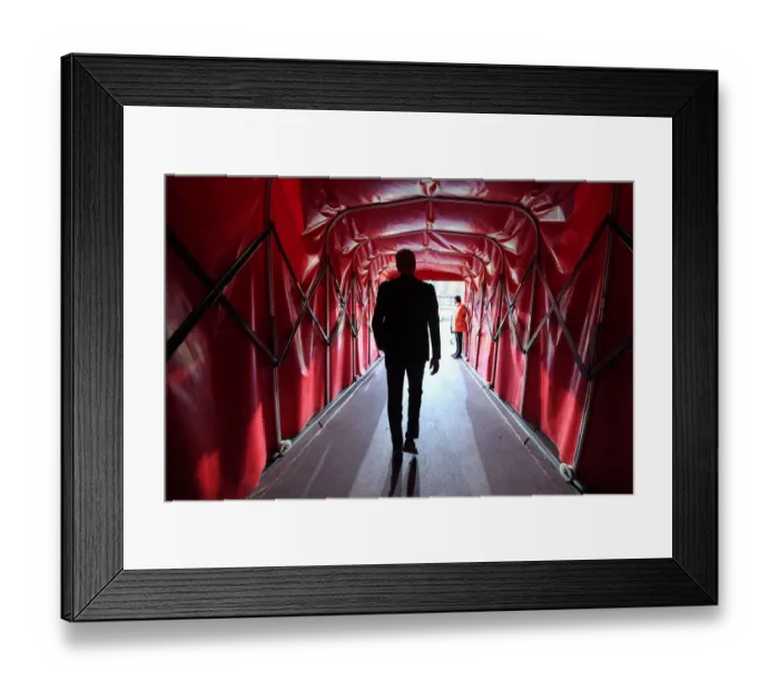 Framed Print : Arsene Wenger and Arsenal Face Off Against Atletico Madrid in Europa League Semi-Final Showdown