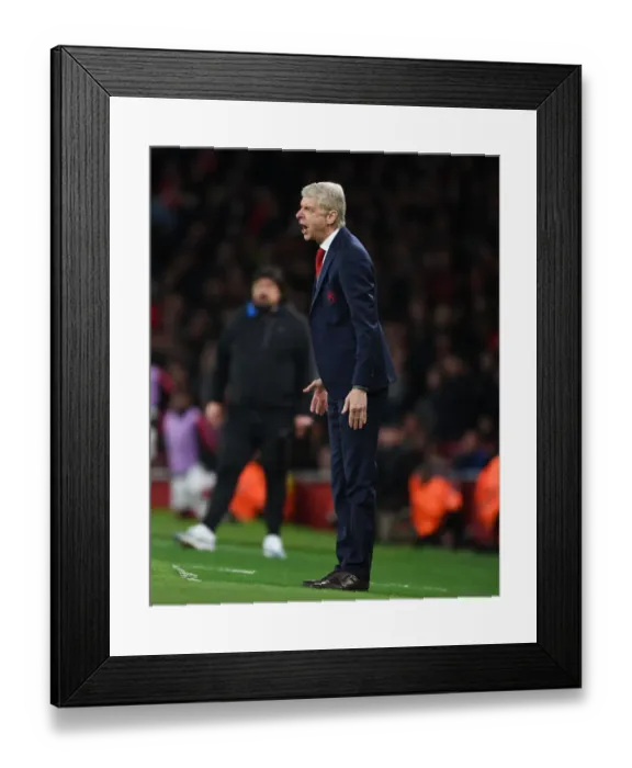 Framed Print : Arsene Wenger Leads Arsenal Against Atletico Madrid in Europa League Semi-Final Framed Print : Arsene Wenger Leads Arsenal Against Atletico Madrid in Europa League Semi-Final