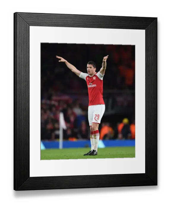 Framed Print : Granit Xhaka: Arsenal's Europa League Semi-Final Warrior Framed Print : Granit Xhaka: Arsenal's Europa League Semi-Final Warrior