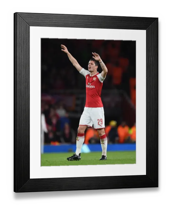 Framed Print : Granit Xhaka: Arsenal's Europa League Hero Framed Print : Granit Xhaka: Arsenal's Europa League Hero