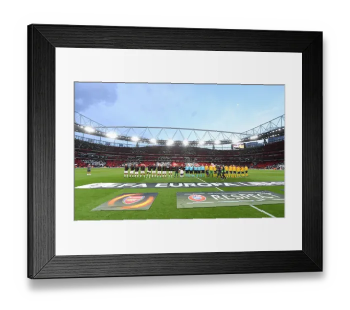 Framed Print : Arsenal vs Atletico Madrid: Europa League Semi-Final Clash (2017-18)
