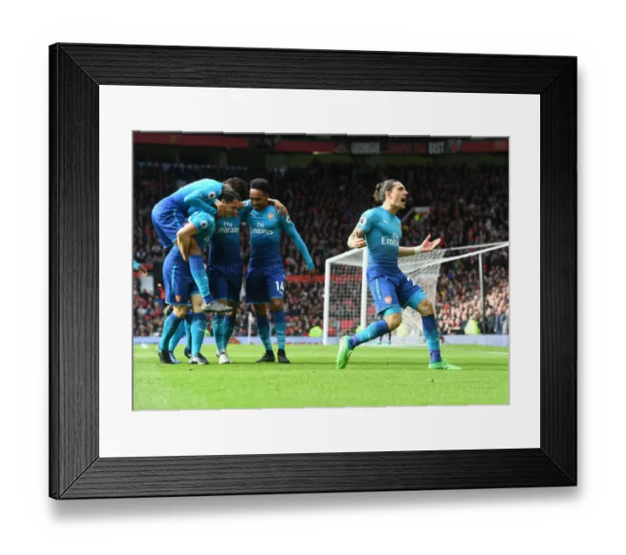 Framed Print : Arsenal Celebrate Mkhitaryan's Goal: Bellerin, Aubameyang, Iwobi, Xhaka Framed Print : Arsenal Celebrate Mkhitaryan's Goal: Bellerin, Aubameyang, Iwobi, Xhaka