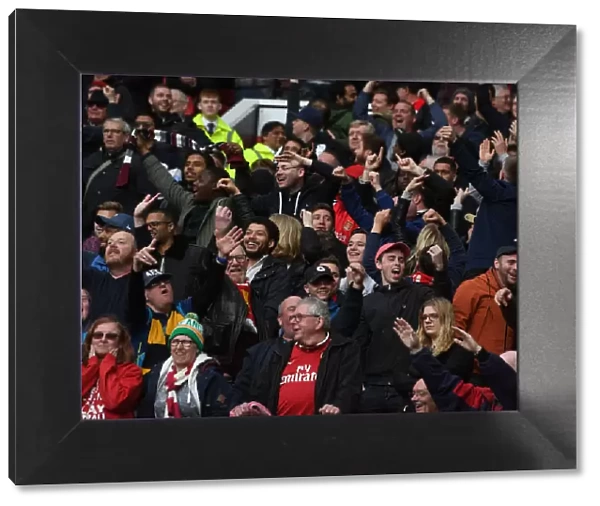 Arsenal Fans Passionate Showdown at Old Trafford: Manchester United vs. Arsenal (2017-18)