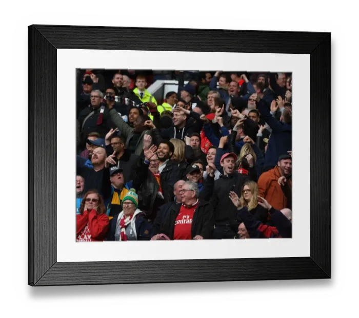 Framed Print : Arsenal Fans Passionate Showdown at Old Trafford: Manchester United vs. Arsenal (2017-18) Framed Print : Arsenal Fans Passionate Showdown at Old Trafford: Manchester United vs. Arsenal (2017-18)