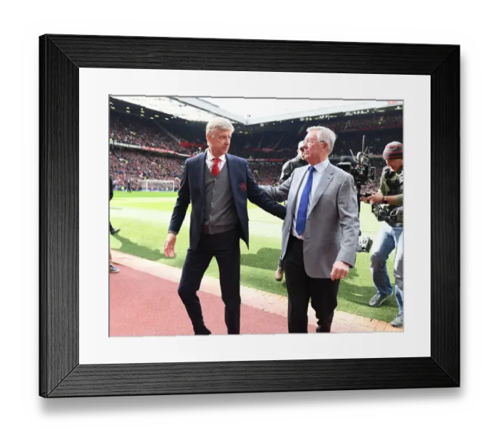 Framed Print : Arsene Wenger and Sir Alex Ferguson: A Legendary Rivalry Renewed - Manchester United vs Arsenal, Premier League Framed Print : Arsene Wenger and Sir Alex Ferguson: A Legendary Rivalry Renewed - Manchester United vs Arsenal, Premier League