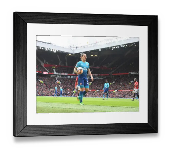 Framed Print : Hector Bellerin's Intense Showdown with Manchester United in the Premier League Framed Print : Hector Bellerin's Intense Showdown with Manchester United in the Premier League
