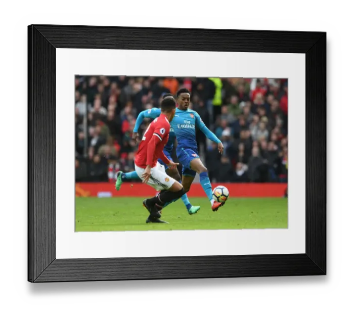 Framed Print : Joe Willock: Arsenal Star Shines at Old Trafford Against Manchester United (2017-18)