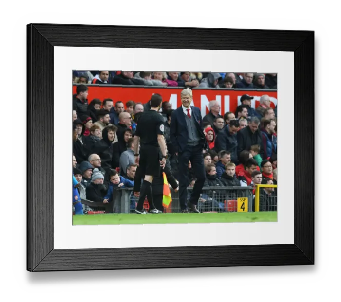 Framed Print : Arsene Wenger at Old Trafford: Manchester United vs. Arsenal, Premier League 2017-18 Framed Print : Arsene Wenger at Old Trafford: Manchester United vs. Arsenal, Premier League 2017-18