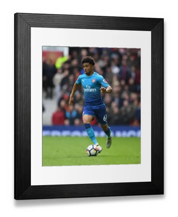 Framed Print : Reiss Nelson in Action: Arsenal vs. Manchester United, Premier League 2017-18
