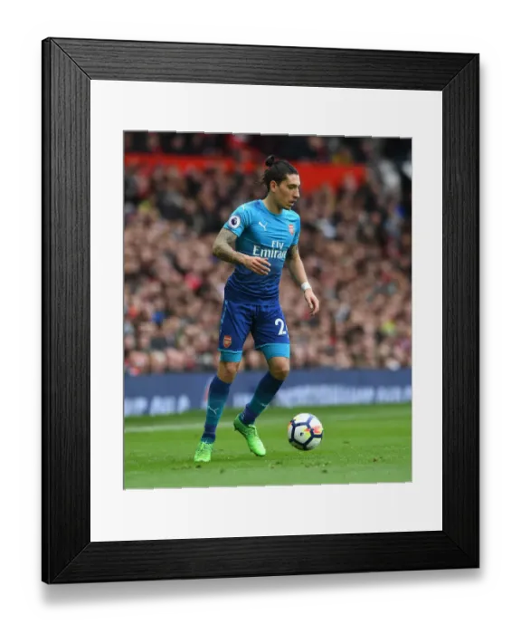 Framed Print : Hector Bellerin vs Manchester United: Premier League Clash at Old Trafford