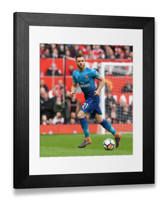 Framed Print : Calum Chambers vs Manchester United: Intense Premier League Face-off Framed Print : Calum Chambers vs Manchester United: Intense Premier League Face-off
