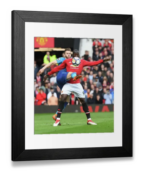 Framed Print : Clash at Old Trafford: Chambers vs. Lukaku - Manchester United vs. Arsenal, Premier League 2017-18 Framed Print : Clash at Old Trafford: Chambers vs. Lukaku - Manchester United vs. Arsenal, Premier League 2017-18