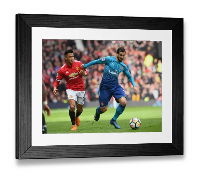 Framed Print : Clash of the Former Teammates: Mkhitaryan vs. Sanchez - Manchester United vs. Arsenal, Premier League 2017-18 Framed Print : Clash of the Former Teammates: Mkhitaryan vs. Sanchez - Manchester United vs. Arsenal, Premier League 2017-18