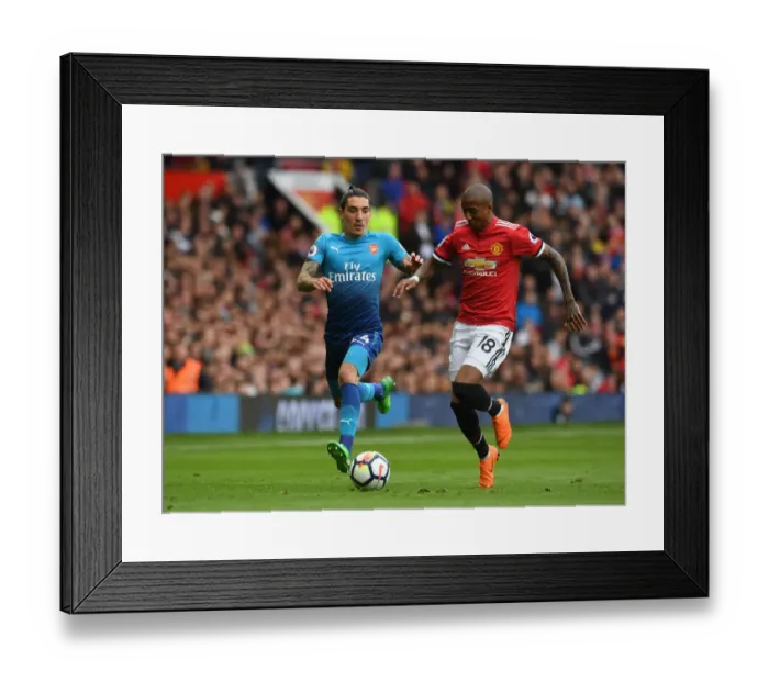 Framed Print : Hector Bellerin vs. Ashley Young: Intense Battle at Old Trafford - Manchester United vs. Arsenal, Premier League 2017-18 Framed Print : Hector Bellerin vs. Ashley Young: Intense Battle at Old Trafford - Manchester United vs. Arsenal, Premier League 2017-18