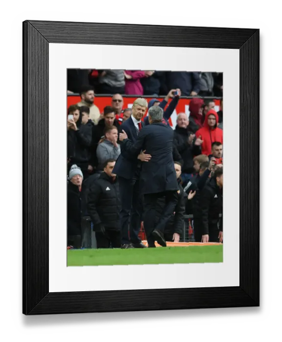 Framed Print : Wenger vs. Mourinho: Premier League Showdown (Manchester United vs. Arsenal, 2017-18)