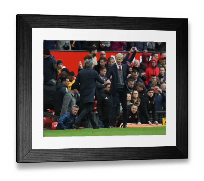 Framed Print : Wenger vs. Mourinho: The Clash of Titans - Arsenal vs. Manchester United (2017-18) Framed Print : Wenger vs. Mourinho: The Clash of Titans - Arsenal vs. Manchester United (2017-18)