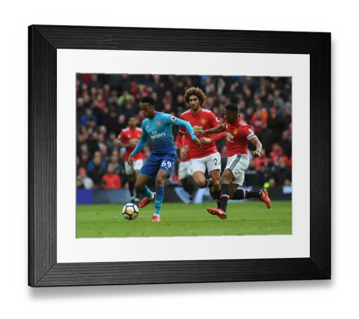 Framed Print : Clash of the Midfield Titans: Willock vs. Fellaini & Valencia (Man Utd vs. Arsenal, 2017-18) Framed Print : Clash of the Midfield Titans: Willock vs. Fellaini & Valencia (Man Utd vs. Arsenal, 2017-18)