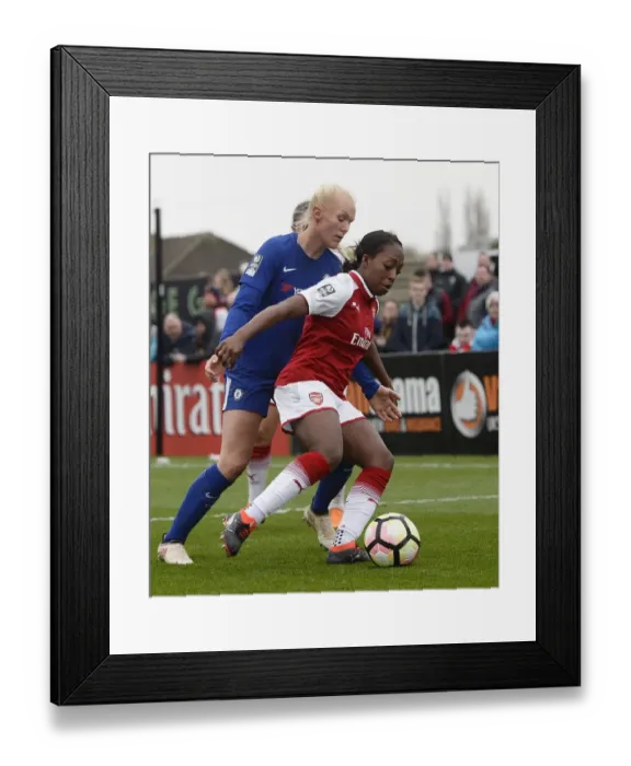 Framed Print : Battle of the Titans: Arsenal Women vs. Chelsea Ladies - WSL Quarterfinals Showdown (1 / 4 / 2018)