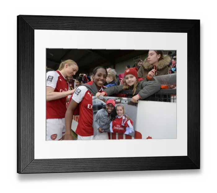 Framed Print : Arsenal Women vs. Chelsea Ladies: WSL Quarterfinals Showdown (1 / 4 / 2018) - Battle of the Titans in the Women's Super League (2017-18)
