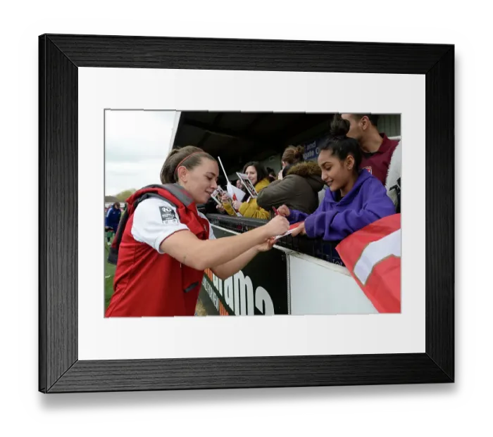 Framed Print : Arsenal Women vs. Chelsea Ladies Showdown: WSL Quarterfinals (1 / 4 / 2018) - Arsenal vs. Chelsea Ladies: Battle for the Next Round (Womens Super League 2017-18)