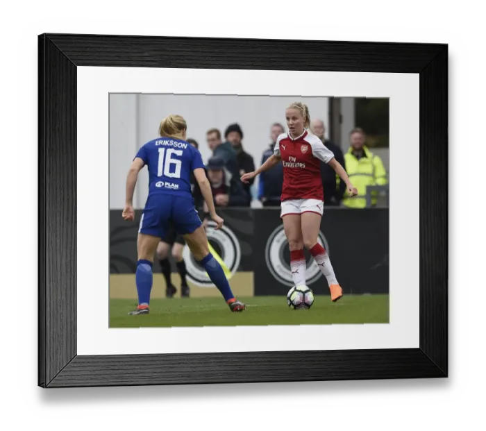 Framed Print : Arsenal Women vs Chelsea Ladies: WSL Quarterfinals Showdown (2017-18)
