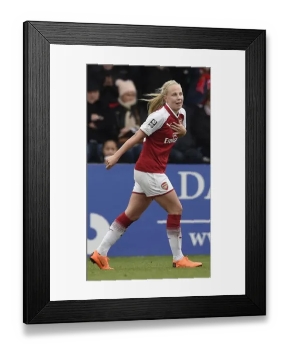 Framed Print : Battle of the Titans: Arsenal Women vs. Chelsea Ladies - WSL Quarterfinals Showdown (1 / 4 / 2018)