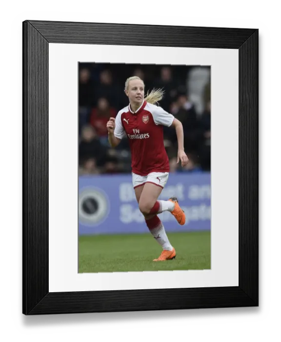 Framed Print : Arsenal Women vs. Chelsea Ladies: WSL Quarterfinals Showdown (1 / 4 / 2018) - Arsenal vs. Chelsea Ladies: Battle in the Womens Super League (2017-18)