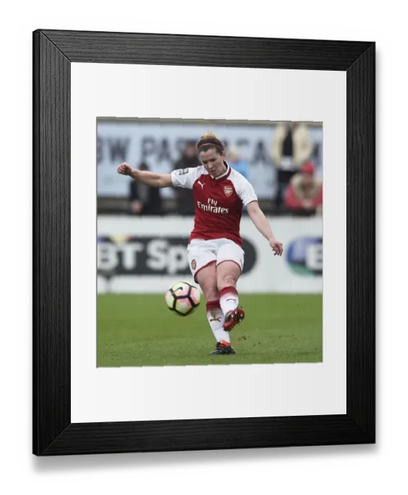 Framed Print : Arsenal Women vs. Chelsea Ladies: WSL Quarterfinals Showdown (1 / 4 / 2018) - Arsenal vs. Chelsea Ladies: Battle in the Womens Super League (2017-18)