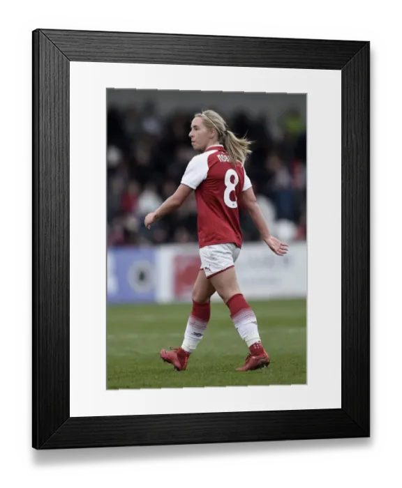 Framed Print : Arsenal Women vs. Chelsea Ladies: WSL Quarterfinals Showdown (1 / 4 / 2018) - Arsenal vs. Chelsea Ladies: Battle in the Womens Super League (2017-18)