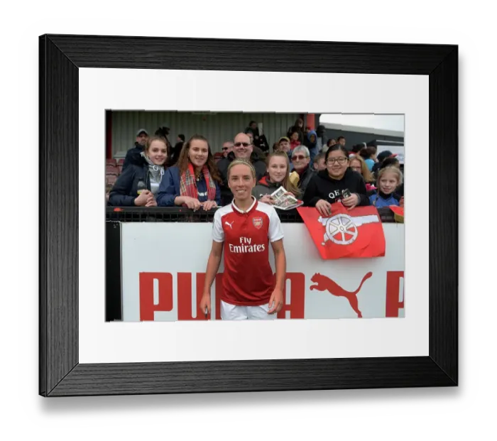 Framed Print : Arsenal Women vs. Chelsea Ladies: WSL Quarterfinals Showdown (1 / 4 / 2018) - Arsenal vs. Chelsea Ladies: Battle in the Womens Super League (2017-18)
