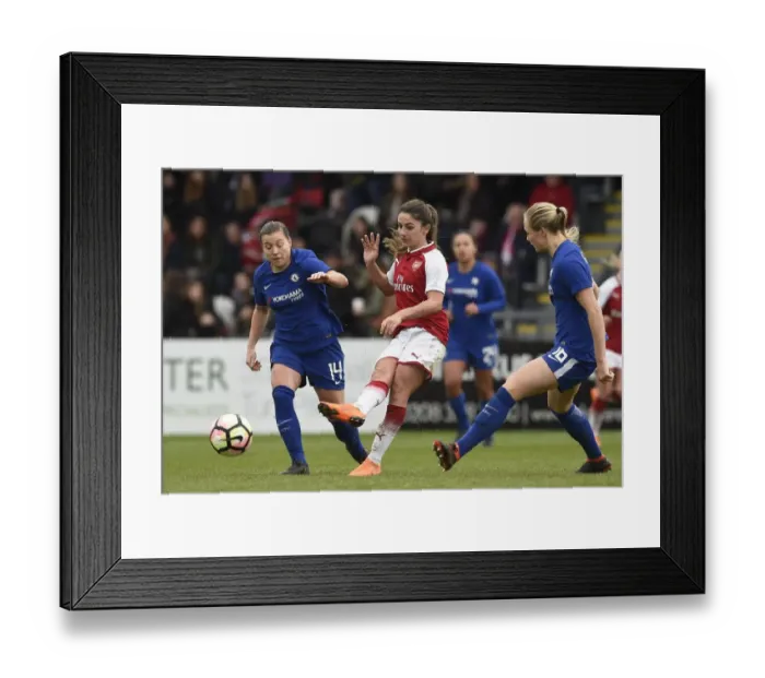 Framed Print : Battle of the Titans: Arsenal Women vs. Chelsea Ladies - WSL Quarterfinals Showdown (1 / 4 / 2018) Framed Print : Battle of the Titans: Arsenal Women vs. Chelsea Ladies - WSL Quarterfinals Showdown (1 / 4 / 2018)