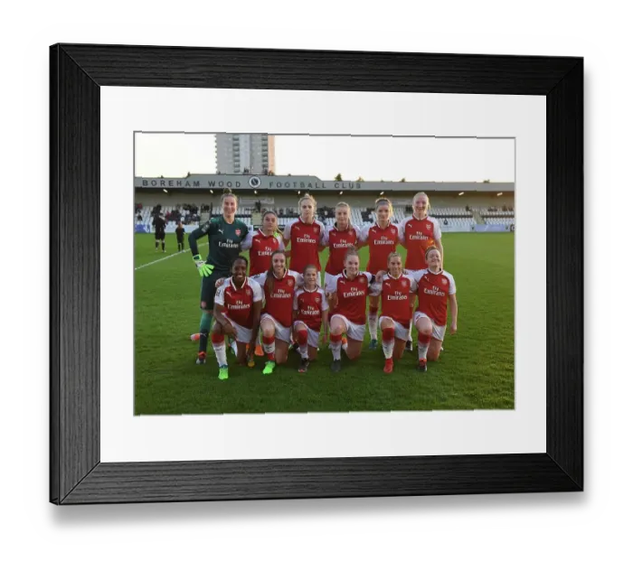 Framed Print : Arsenal Woman. Arsenal Women 3: 1 Reading Women. WSL. Meadow Park, Borehamwood, 18 / 4 / 18 Framed Print : Arsenal Woman. Arsenal Women 3: 1 Reading Women. WSL. Meadow Park, Borehamwood, 18 / 4 / 18