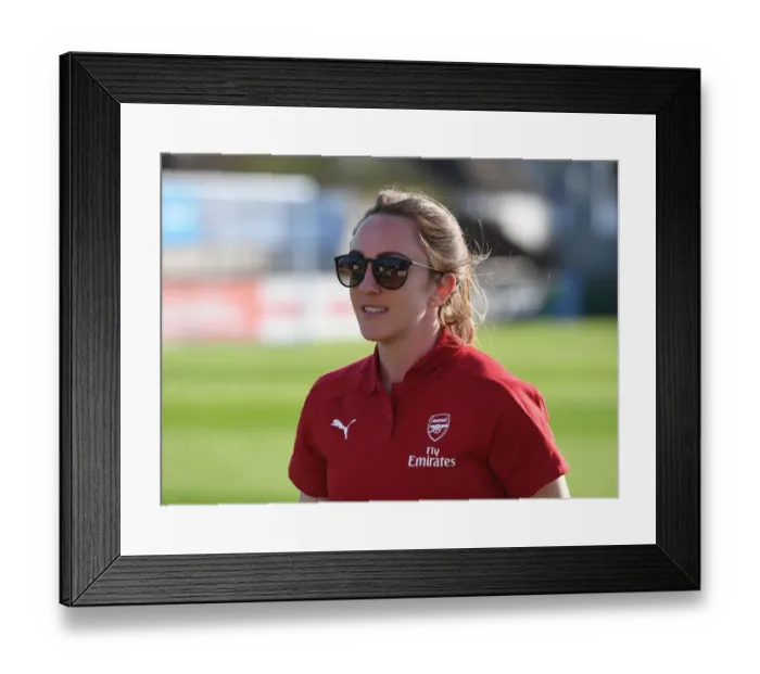 Framed Print : Lisa Evans: Arsenal Women's Focused Determination Ahead of Reading Match Framed Print : Lisa Evans: Arsenal Women's Focused Determination Ahead of Reading Match
