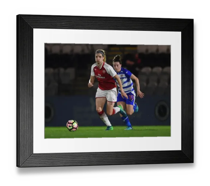Framed Print : Dominique Janssen in Action for Arsenal Women vs. Reading Ladies, WSL (Women's Super League)