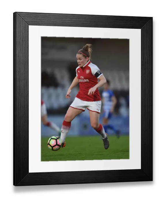 Framed Print : Arsenal's Kim Little in Action: WSL Clash Against Reading Ladies