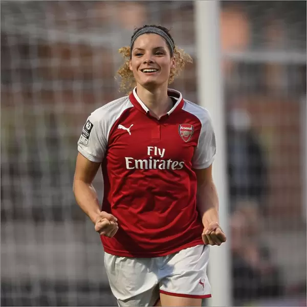 Dominique Janssen Scores Arsenal Women's Second Goal Against Reading Ladies