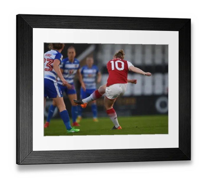 Framed Print : Kim Little Scores First Goal: Arsenal Women vs. Reading Ladies, WSL (2017-18) Framed Print : Kim Little Scores First Goal: Arsenal Women vs. Reading Ladies, WSL (2017-18)