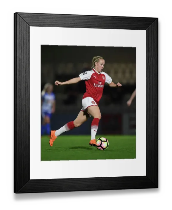 Framed Print : Arsenal's Beth Mead in Action: WSL Clash Against Reading Ladies