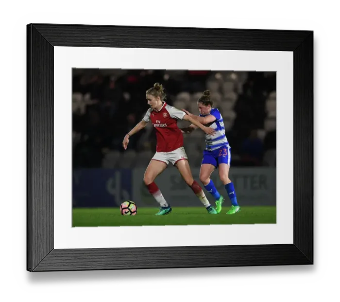 Framed Print : Clash of Stars: Miedema vs. Rowe in Arsenal Women's WSL Showdown