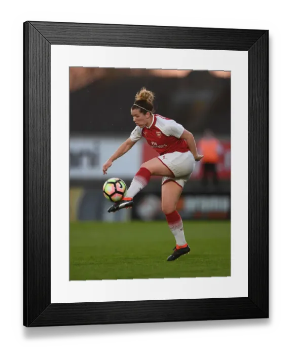 Framed Print : Emma Mitchell in Action: Arsenal Women vs. Reading Ladies, WSL (Women's Super League)