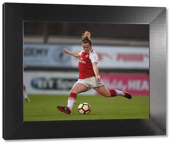 Emma Mitchell in Action: Arsenal Women's Super League Battle against Reading Ladies