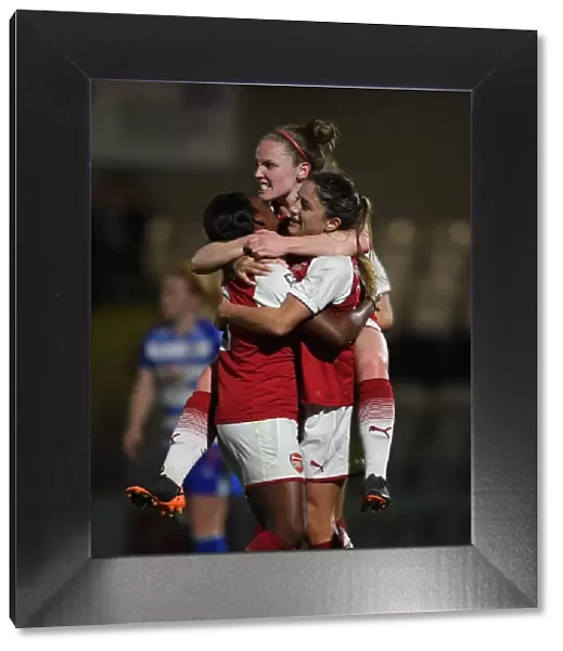 Arsenal Women's Triumph: Van de Donk, Carter, and Little Celebrate Goals Against Reading