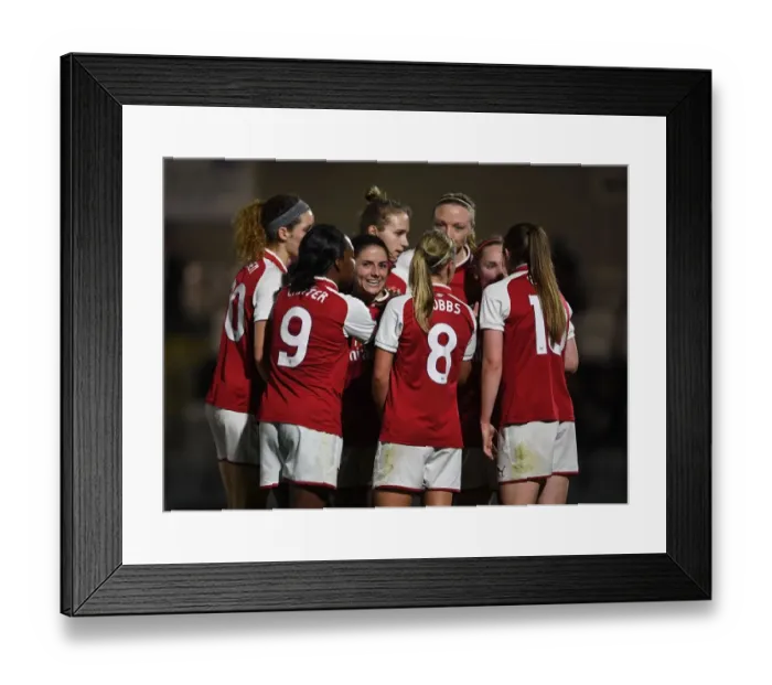 Framed Print : Danielle van de Donk Scores Hat-Trick for Arsenal Women Against Reading Ladies (2017-18) Framed Print : Danielle van de Donk Scores Hat-Trick for Arsenal Women Against Reading Ladies (2017-18)