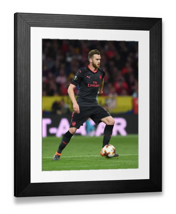 Framed Print : Calum Chambers: In Action Against Atletico Madrid (UEFA Europa League Semi-Final, 2018) Framed Print : Calum Chambers: In Action Against Atletico Madrid (UEFA Europa League Semi-Final, 2018)