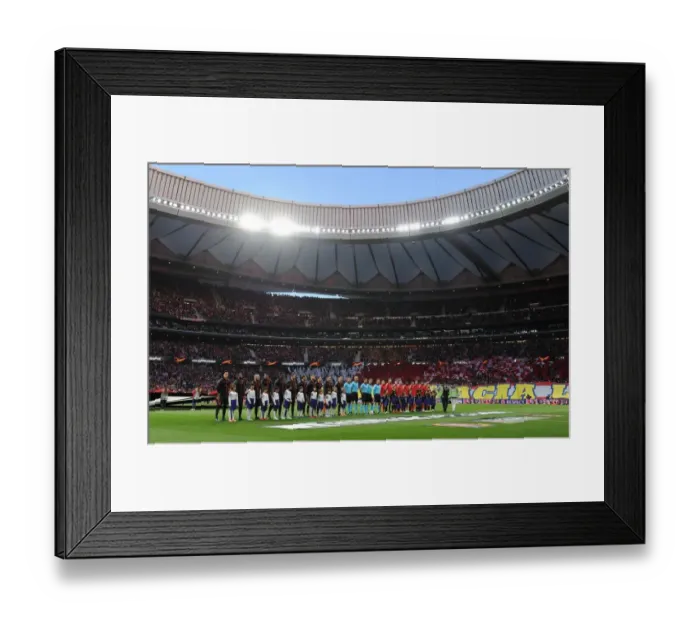 Framed Print : Arsenal vs Atletico Madrid - UEFA Europa League Semi-Final Showdown