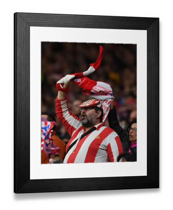 Framed Print : Atletico Madrid vs Arsenal FC: Tense Atmosphere of the UEFA Europa League Semi-Final Second Leg at Atletico Madrid's Estadio Wanda Metropolitano Framed Print : Atletico Madrid vs Arsenal FC: Tense Atmosphere of the UEFA Europa League Semi-Final Second Leg at Atletico Madrid's Estadio Wanda Metropolitano